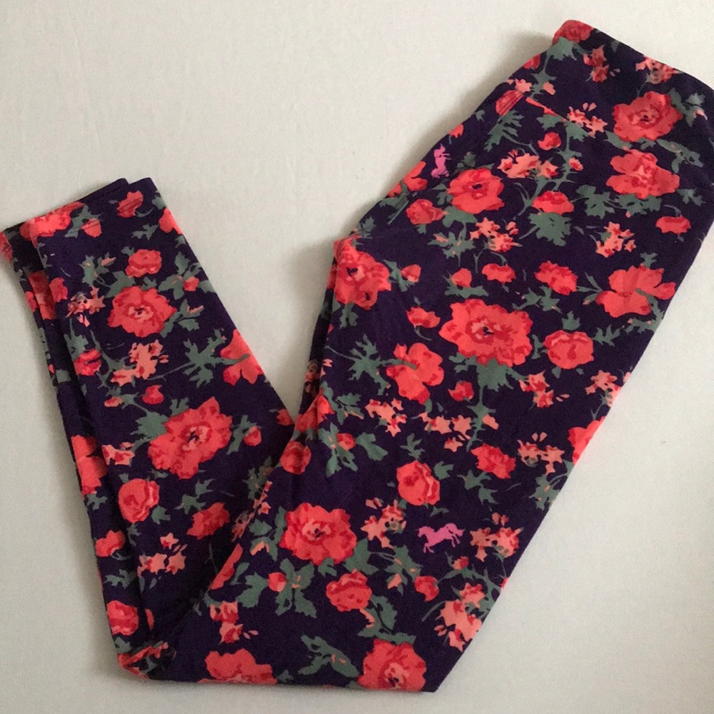 LuLaRoe OS One Size Leggings Vintage HTF Unicorn